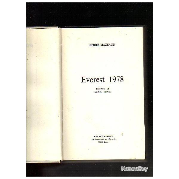 everest 1978 . pierre mazeaud   . montagne , verest 78