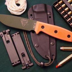 COUTEAU RAT CUTLERY ESEE RC-4 Orange OD - RC4POD COUTEAU SURVIE