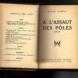 à l'assaut des poles . De roger vercel. 