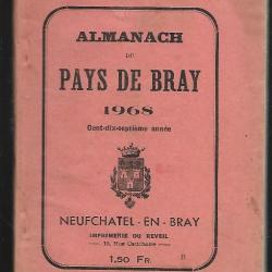 almanach du pays de bray 1968 117e année , régionalisme normandie