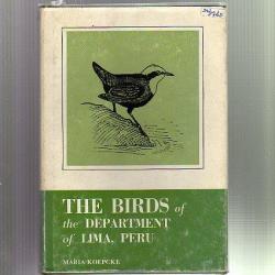 les oiseaux de la région de lima au pérou . en anglais