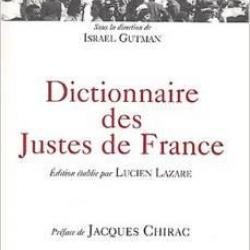 Dictionnaire des justes de france.