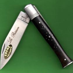 le POISSON ÉBÈNE couteau  d'Artisan  GRAVÉ à VOS INITIALES