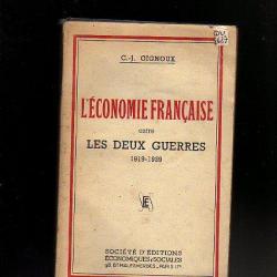 l'économie française entre les deux guerres 1919-1939 de c.j.gignoux