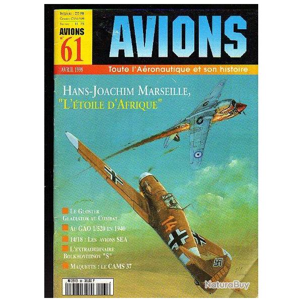 revue avions n61 . avril 1998 . Leila press . puis diteur, gloster gladiator, gao 1/520 1940 , a