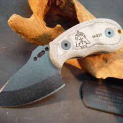 COUTEAU DE COMBAT TACTICAL SURVIE TOPS KNIVES Wolf Pup Compact Fixed Blade Knife + Sheath TP10