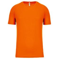 Tee shirt &agrave; sechage rapide orange fluo