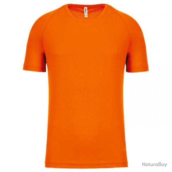 Tee shirt  sechage rapide orange fluo