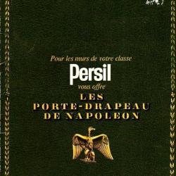 objet publicitaire lessive Persil , les porte-drapeau de napoléon fin 1960