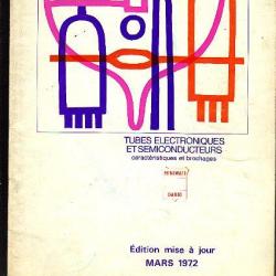 tubes miniwatt Dario , caractéristiques techniques et brochage . radio-lampes 1972