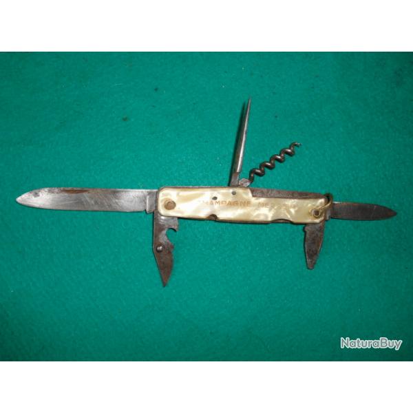 Couteau publicitaire Champagne Mercier.