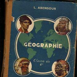 géographie 1938 , classe de 6e.