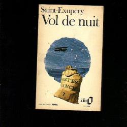 vol de nuit . saint-exupéry. objet publicitaire remis par total ,collection folio