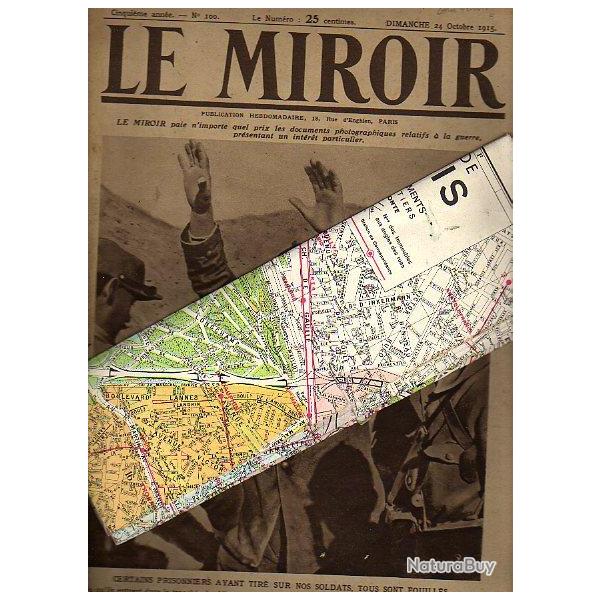 lot de 19  revues le miroir 1915-1916. guerre 1914-1918