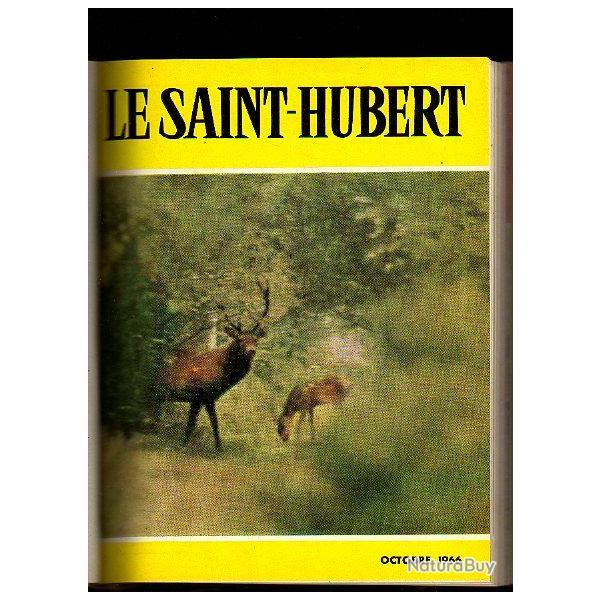 Revues de chasse, le saint-hubert 1966-67. relies demi-cuir