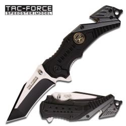 Couteau Tactical Tac-Force Military Sniper Tanto Rescue Survival Linerlock Spring Assisted TF640SN