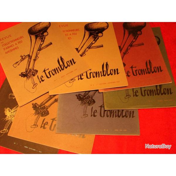 LE TROMBLON revue COMPLETTE du collectionneur d'armes a feu ancienne,aout 1959 a sept 1960