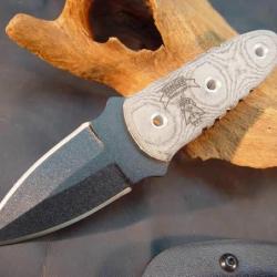 Couteau TOPS Knives Ranger Short-Stop Tactical Acier Carbone 1095 Manche Micarta Made In USA TPRSS01
