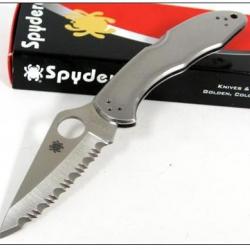 Couteau SPYDERCO DELICA 4 SC11S Tout Acier Japan VG10