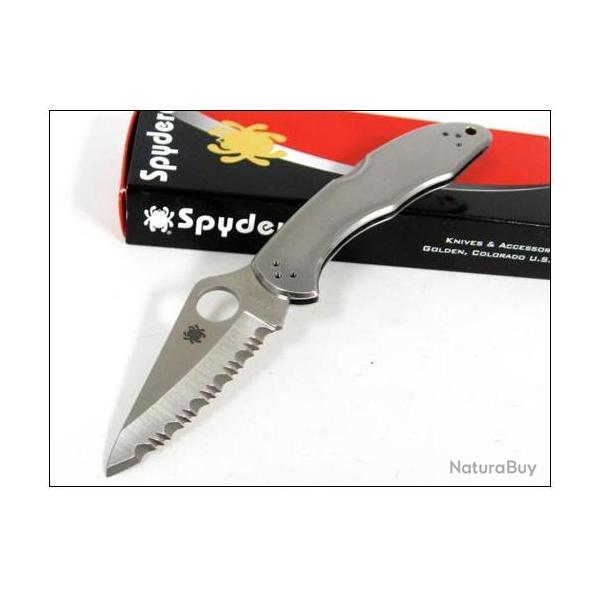 Couteau SPYDERCO DELICA 4 SC11S Tout Acier Japan VG10