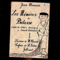 Les mémoires de bidasse de jean manan. algérie française dessins de m.claude