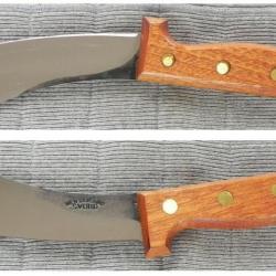 Couteau de Survie Svord Curved Skinner Carbone 1095 Manche Bois bushcraft Made In New Zeland SVCS