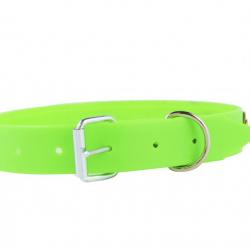 collier fluo vert pour chien de chasse