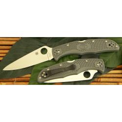 Couteau Spyderco Endura 4 Gray Acier VG-10 Manche FRN Made In Japan SC10FPGY