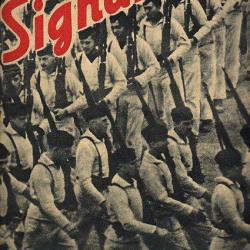 signalement n&deg;4 de 1944 . page double canon sous bunker couleur revue d'information en fran&ccedil;ais