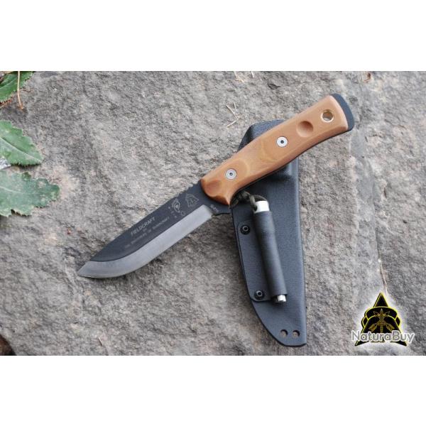 Couteau Bushcraft de Survie TOPS KNIVES B.O.B. Brothers of Bushcraft Made In USA TPBROS01