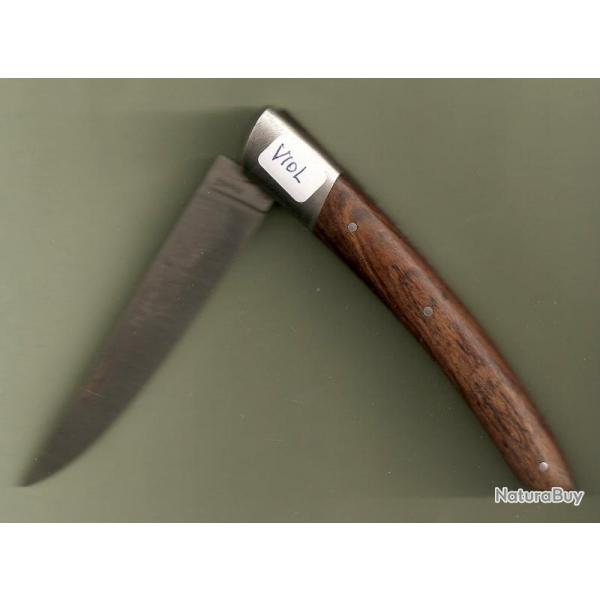 LE THIERS lgant couteau d'Artisan en VIOLETTE GRATUIT Grav Prnom
