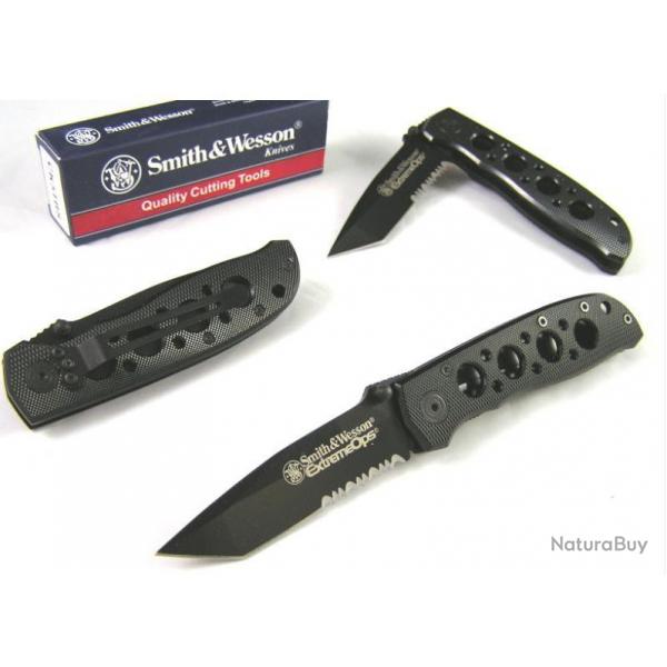 LOT DE 3 Couteau SMITH&WESSON TANTO TACTICAL SW5TBS  X3