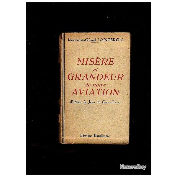 grandeur et misre de notre aviation par le colonel langeron.