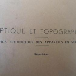 MAT N°1951 SUR OPTIQUES ET TOPOGRAPHIE VOLUME DE 1 A 10 de 1900 à 1961