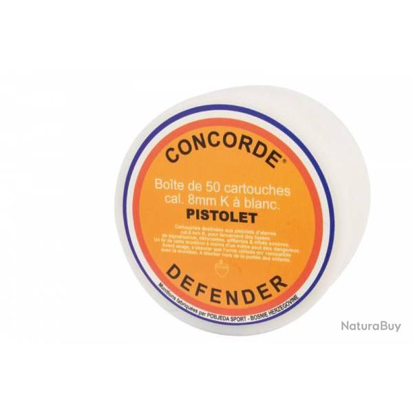 Dfense avec Boite de 50 Cartouches de Dfense Cal. 8 mm K  Blanc