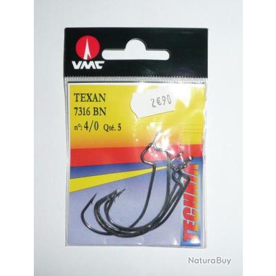 Hameçons texan VMC Réf: 7316 LD par 5