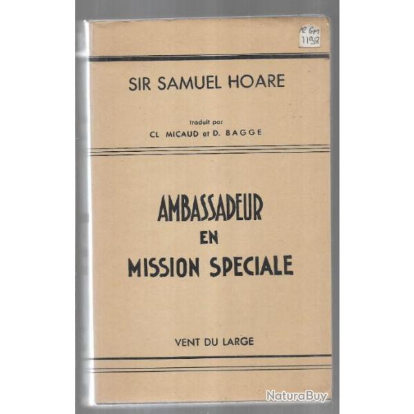 ambassadeur en mission spciale de sir samuel hoare , espagne , franco