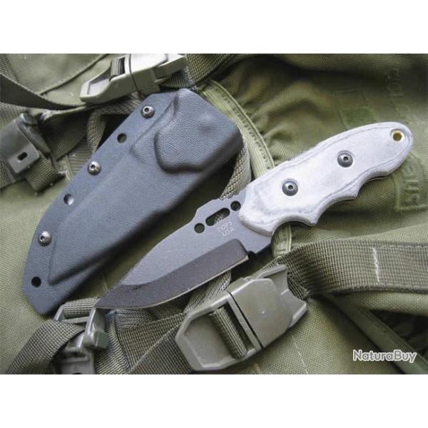 Couteau Tactical Tops Knives Tops Covert Anti-Terrorism Acier Carbone 1095 Made In USA TP200