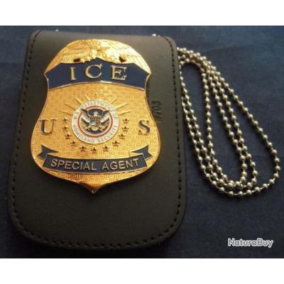 Badge holder neck chain Police Officer LAPD - Hollinsigne