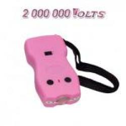 CHOKER  ELECTRIQUE 2 000 000 Volts avec Lampe Led Couleur ROSE (Type Taser)