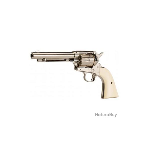 Revolver  COLT  S.A.A.45  Finition  NICKELEE  *Co2  Billes Acier * Cal 4.5
