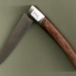 LE THIERS Bois de Violette 100%France Couteau Gravé Prénom GRATUIT