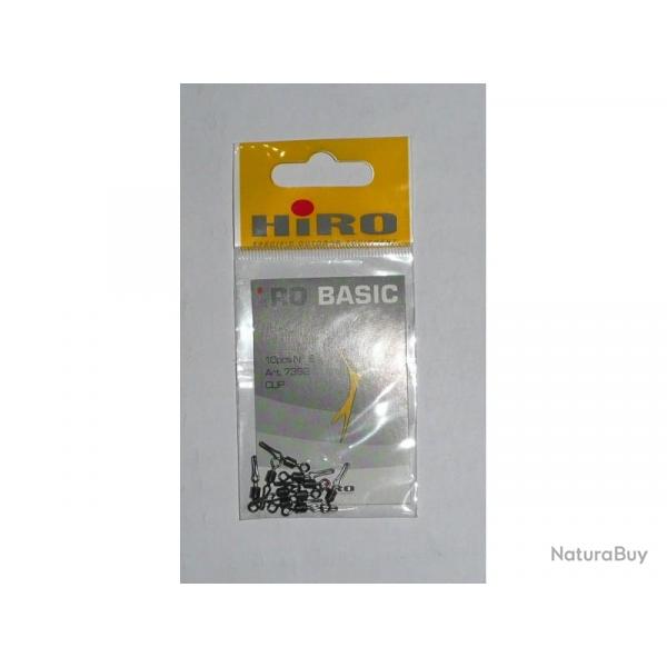 Emerillons HIRO Basic N8 Rf: 7382 Clip par 10