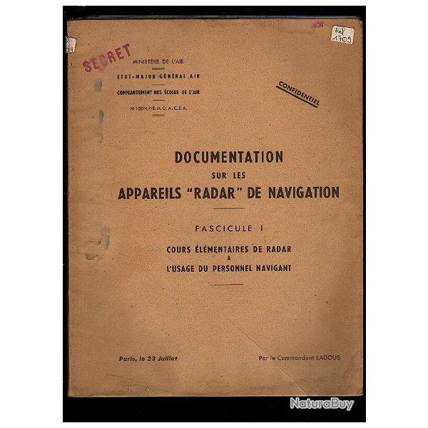 documentation sur les appareils radar de navigation fascicule 1 cours lmentaires de radar