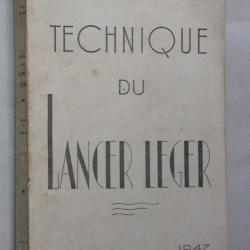 Technique de lancer léger - L. Carrère Pêche 1947 imp. Boisseau