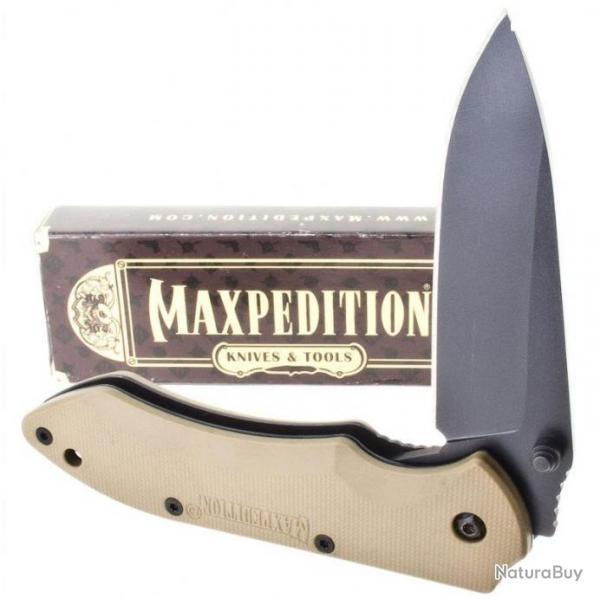 Couteau Tactical Maxpedition Linerlock Acier 5Cr13 Manche Nylon MXFXPK