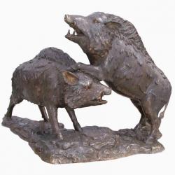 Sculpture animalière en bronze véritable - Décoration 78 - FABRICANT   (réf : 1333)