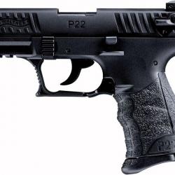 Pistolet Automatique  WALTHER  P22Q  BLACK  Cal. 9mm à blanc