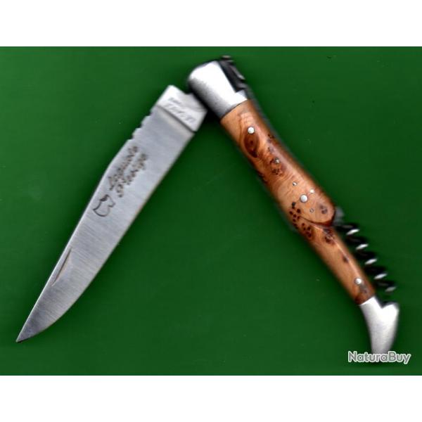 grav prnom Loupe de CADE GENVRIER Couteau 11 LAGUIOLE  d'Artisan CADE -odorant-