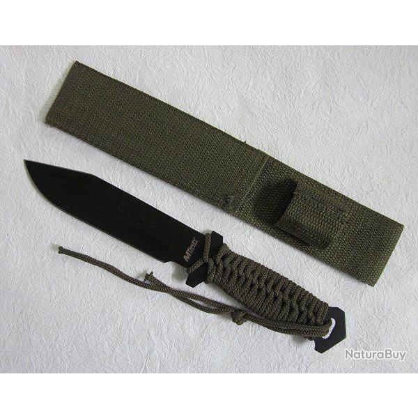 Lot de Couteaux - 3 Couteaux de Survie Jungle MTech Combat Knife Acier 440 MT528C